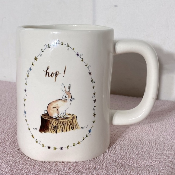 Rae Dunn Artisan Collection Hop! Bunny Rabbit Mug - Picture 1 of 9